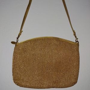 Warren Reed gold shimmer purse